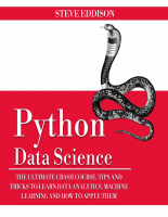 Python Data Science. The Ultimate Crash Course (1).epub
